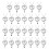 Silver Plated Initial Heart Charm Necklace for Women 2