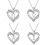 Silver Plated Initial Heart Charm Necklace for Women 6