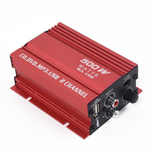 Car12V500W2Channels Μίνι στερεοφωνικός ενισχυτής ήχου Hi-Fi Amp Subwoofer 1