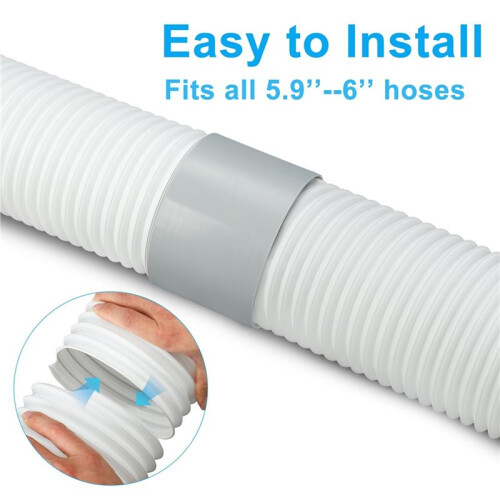 Acoplador de Mangueira de Exaustão de Ar Condicionado Portátil, Extensor de Conector de Mangueira de Exaustão CA de 5,9 Polegadas, Extensão de 2