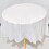 White Round Polyester Tablecloth 213 cm 6