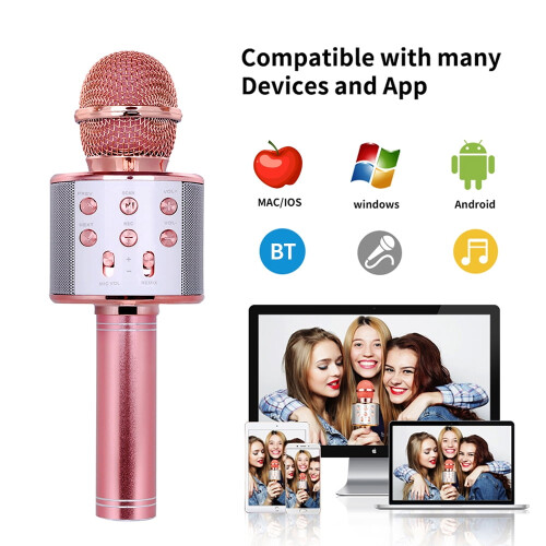 Wireless Bluetooth Karaoke Microphone Handheld 1 1