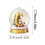 Yellow Crystal Acrylic Christmas Tree Letter Ornament Set 3