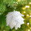 Viflosae Foam Christmas Tree Ornaments White Black 12pcs 5