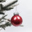 Christmas Tree Ball Baubles Red 8cm 6 Pack 5