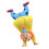 Adult Inflatable Clown Walking Upside Down Costume 5