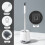 Scopino per WC con setole dure, manico lungo e design compatto. 5