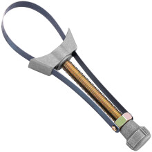 EFFEKTWERK Oil Filter Wrench w/Adjustable Strap (65mm - 110mm), Heavy-Duty Aluminum Steel Band, Universal Filter Removal Tool for