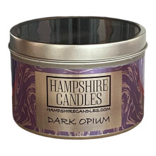 Dark Opium Soy Candle Tin – Perfume Inspired Scent, Coffee & Vanilla Fragrance, Highly Scented, 35+ Hour Burn Time, Vegan, Handmad