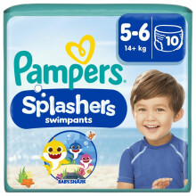Pampers Splashers Size 5-6 Disposable Swim Pants, 10 x