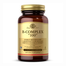 Solgar Vitamin B-Complex Vegetable Capsules, Count of 50 (Extra High Potency), (Pack of 1)