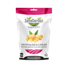 Seba Garden Crystallized Ginger 1 kg - Ziplock bag Healthy Snacks, Premium Quali