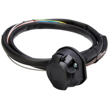 Maypole Professional Towbar Pre-Wired 13 Pin Socket Assembly with 2m 12 Core Sheathed Cable, Flexible Gasket and Fixings