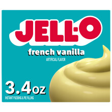 JELL-O FRENCH VANILLA INSTANT PUDDING AND PIE FILLING 1 x 96g
