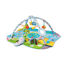 Meero London CH91615B Baby Play Mat, New Born to Toddler Ball Pit, 5 in 1 Activity Gym.5 Toys Plus Mirror and Pillow,Musical Book,