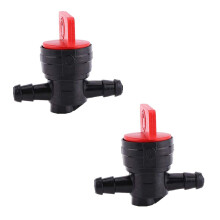 2 Pcs Petcock Fuel Tank Tap 1/4" Inline On/Off Fuel Switch Tap Universal Plastic Motorcycle Fuel Shut Off Valve Motorcycle Fuel Va