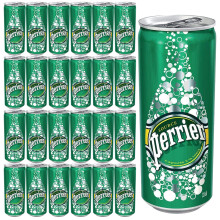 Perrier Sparkling Mineral Water Can 330ml (Pack of 24) - MyNutri