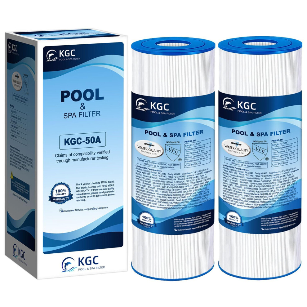 Hot Tub Filter Replacement For Prb50-In, Spa Filter For Unicel C-4950, For Filbur Fc-2390, For J210/J220/J235/J245/J275, For G Kgc