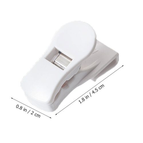 Refrigerator Side Door Clip White ABS 8 pcs 1