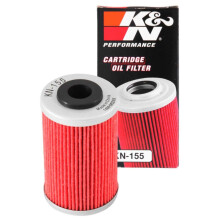 K&N Powersports Oil Filter - Cartridge 41x69mm compatible with KTM, Husqvarna, Husaberg, Polaris, Beta (KN-155), Black