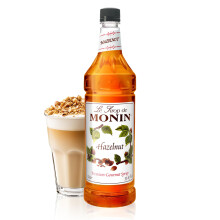 Monin Flavored Syrup, Hazelnut, 33.8-Ounce Plastic Bottle 1