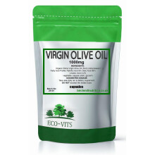 Virgin Olive Oil 1000mg 60 Capsules, Cold-Pressed, High Polyphenol Antioxidants