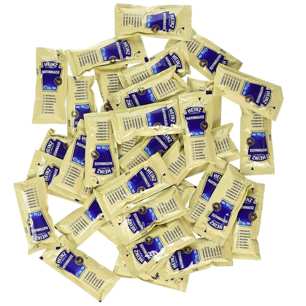 Heinz Mayonnaise - 25 Individual Sachets Of 10Ml