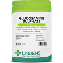 Lindens - Glucosamine Sulphate 1000mg - 60 Capsules - UK Made - Joint Care - 1 a Day - Joint Care Supplements - Joint Health - 2 M