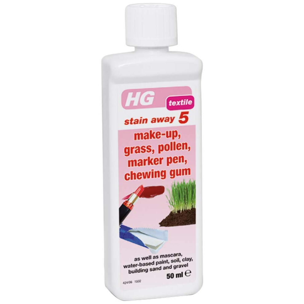 Hg Stain Away 5, Chewing Gum Remover, Makeup, Grass & Mud Remover, Dissolves Stains & Mucky Marks, Fabric Stain Remover & Upholste