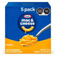 Kraft Macaroni Cheese Smaller Pack 206 g (Pack of 5)