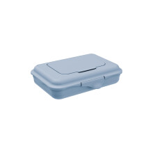 Rotho Babydesign Wet Wipes Box Blue 0.45 L - Storage Box for Wet Wipes, Baby Wipes, Cleaning Wipes - Refillable, Airtight Wet Wipe
