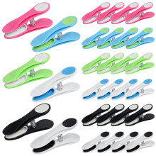 SWKJ Clothes Pegs, 30Pcs Non-Slip Laundry Pegs for Washing Line, Multicolor Heavy Duty Minky Pegs with Soft Grip Cushioned Clip fo