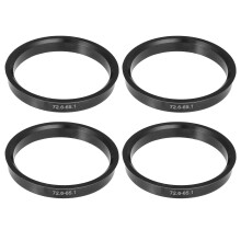 X AUTOHAUX Universal Car Hub Centric Rings Black Pack of 4