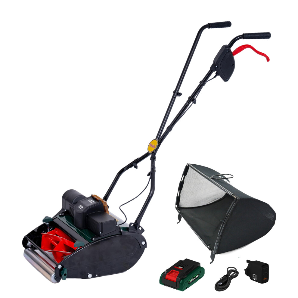 Webb 20V 30Cm Cordless Cylinder Lawnmower (4Ah Battery & Charger)