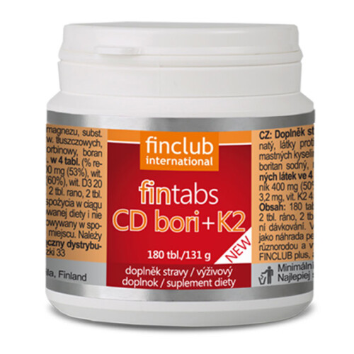 Finclub Fintabs CD Bori + K2 180 tabletek 2