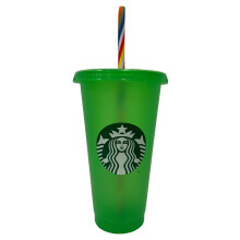 STARBUCKS Summer 2023 Green Color Changing Reusable 24oz Cold Cup