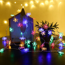 Guirlande lumineuse YiFudd flocon de neige, 3 mètres, 20 LED