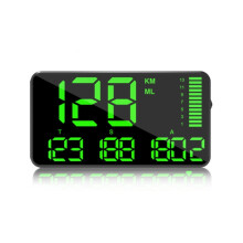 Kingneed C90 5,5-inch HUD autodisplay met GPS-kilometerteller, snelheidsmeter, snelheidsalarm/GPS-satelliet snelheidsmeting (zwart) Cadeaus: C90 5,5