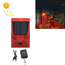 129 dB alarmlicht op zonne-energie met afstandsbediening via bewegingssensor, antidiefstalalarm voor de boerderij, geluids- en lichtalarm, model: N91