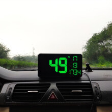 C1090 6,2-inch HUD autodisplay met GPS, universele kilometerteller, snelheidsmeter, snelheidsalarm/GPS-satelliet snelheidsmeting (zwart) Cadeaus: C10