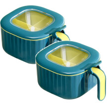 Xubond Kitchen Essentials, pokrywka Gewurzbox z 4Pro i łyżkami, Kuchen Aufbewahrungsboxen, wielofunkcyjne torby do przechowywania żywności