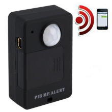 Mini PIR-alarmsensor, draadloze infrarood GSM-alarmmonitor, bewegingsmelder compatibel met huisbeveiligingssystemen, Europese standaard. Cadeau: Infr