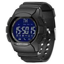 Lo smartwatch multifunzione Bluetooth North Edge Ak con retroilluminazione a LED supporta promemoria di chiamata, cronometro intelligente e notifiche