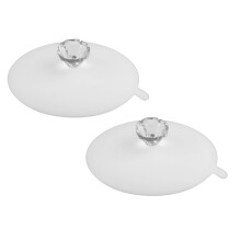 Silicone Diamond Cup Cover for Hot Cups White 1 Pack