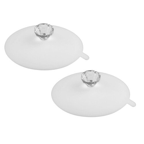 Silicone Diamond Cup Cover for Hot Cups White 1 Pack