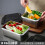 316 stainless steel antibacterial lunch box rectangular 3