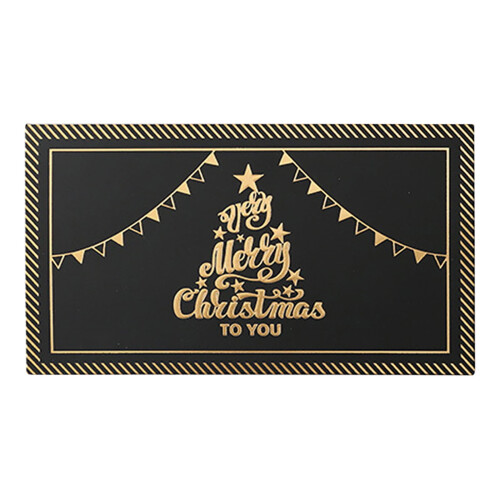 Set kerstkaarten in 3D-stijl met envelop, 3 ontwerpen 2