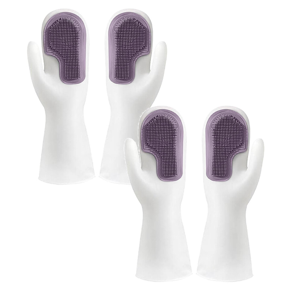 Xubond dishwashing gloves silicone kitchen cleaning gloves