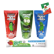 Van Holtens Pickle In A Pouch Assorted Pack (Pickle Rick, Hot Mama, Big Papa) 306g - Juicy, Bold & Tangy American Style Pickles wi