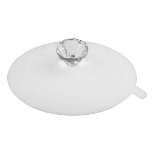 Silicone Diamond Cup Cover for Hot Cups White 1 Pack 1